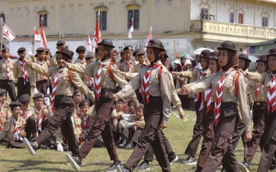 Semangat Pramuka: MTs Darul Muttaqien Berpartisipasi dalam Lomba LKBB Peringatan Hari Pramuka